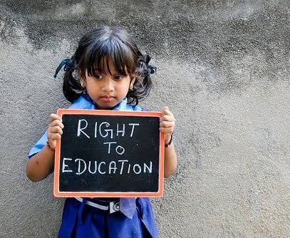 Give Education Materials To School Child in India