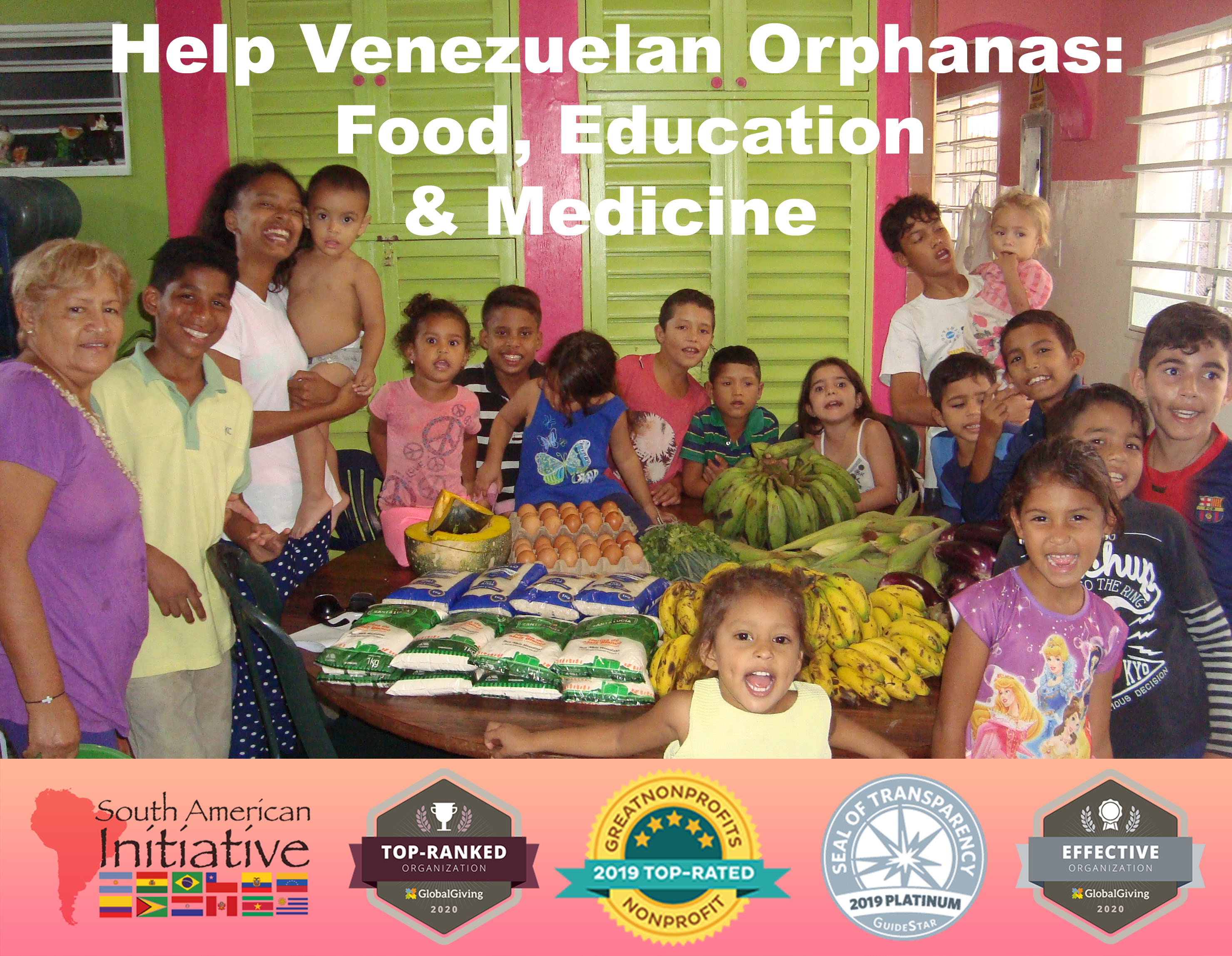 Help Venezuelan Orphans: Food, Medicine, Education
