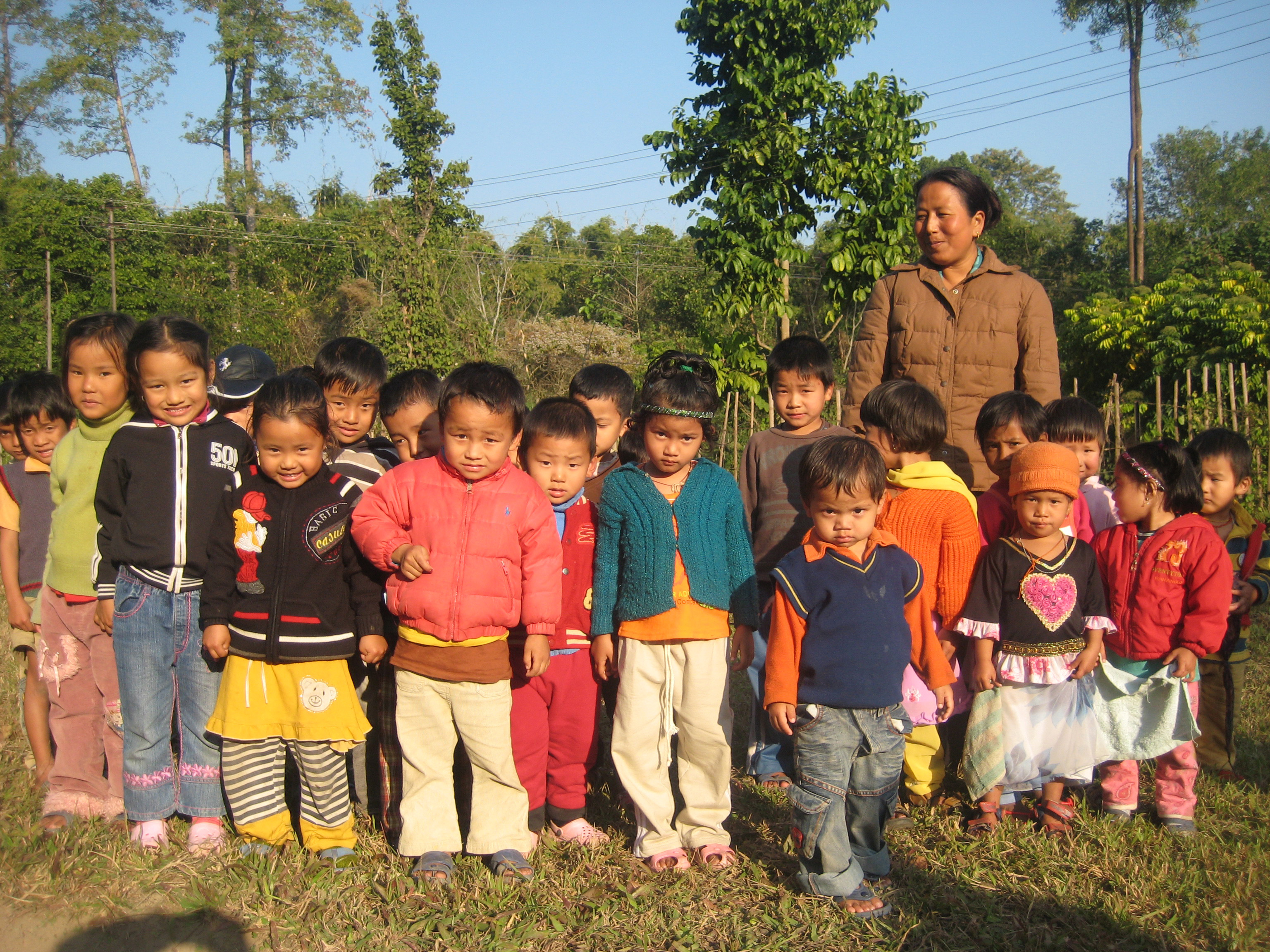 Tibetan refugees in exile in Tezu, India