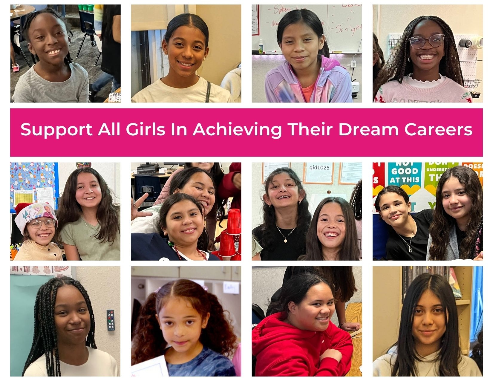 Support All Girls In Achieving Their Dream Careers