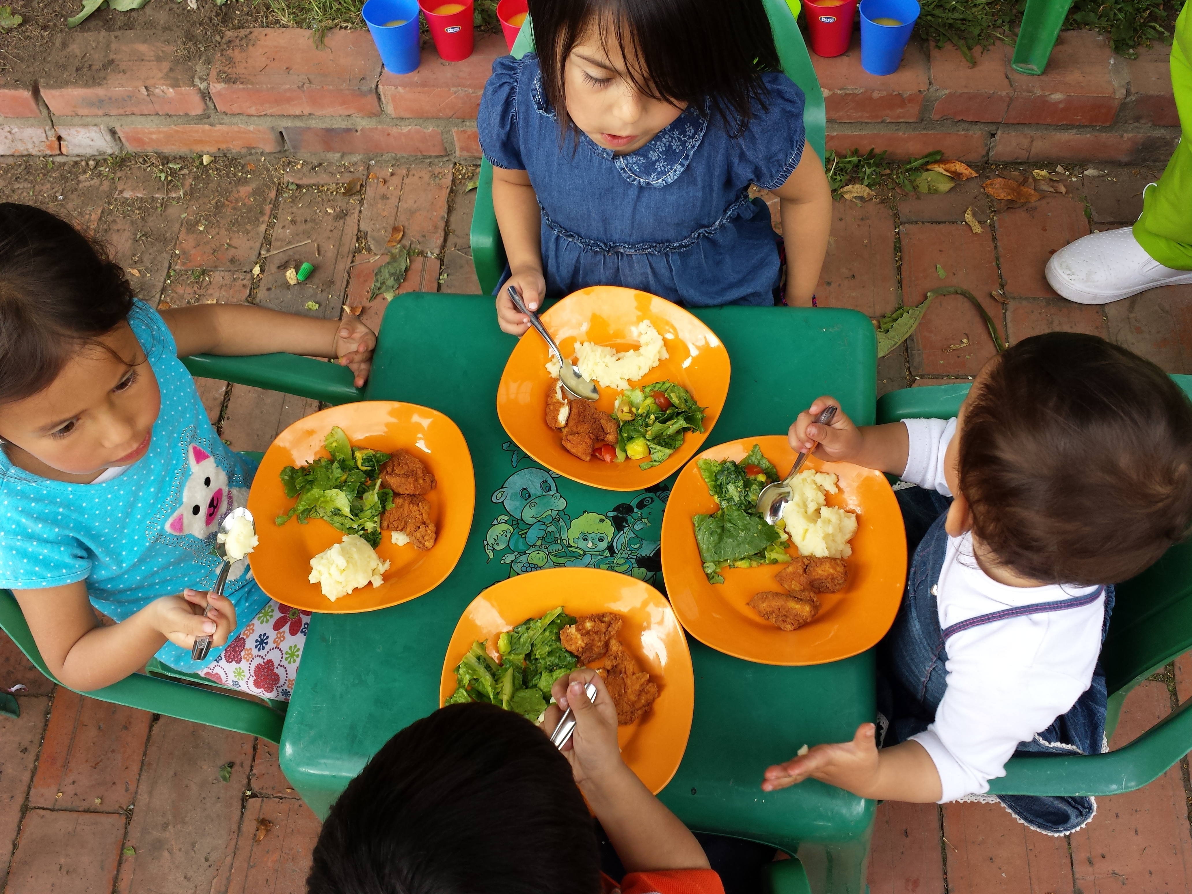 Nourish Colombian children with vegetable gardens