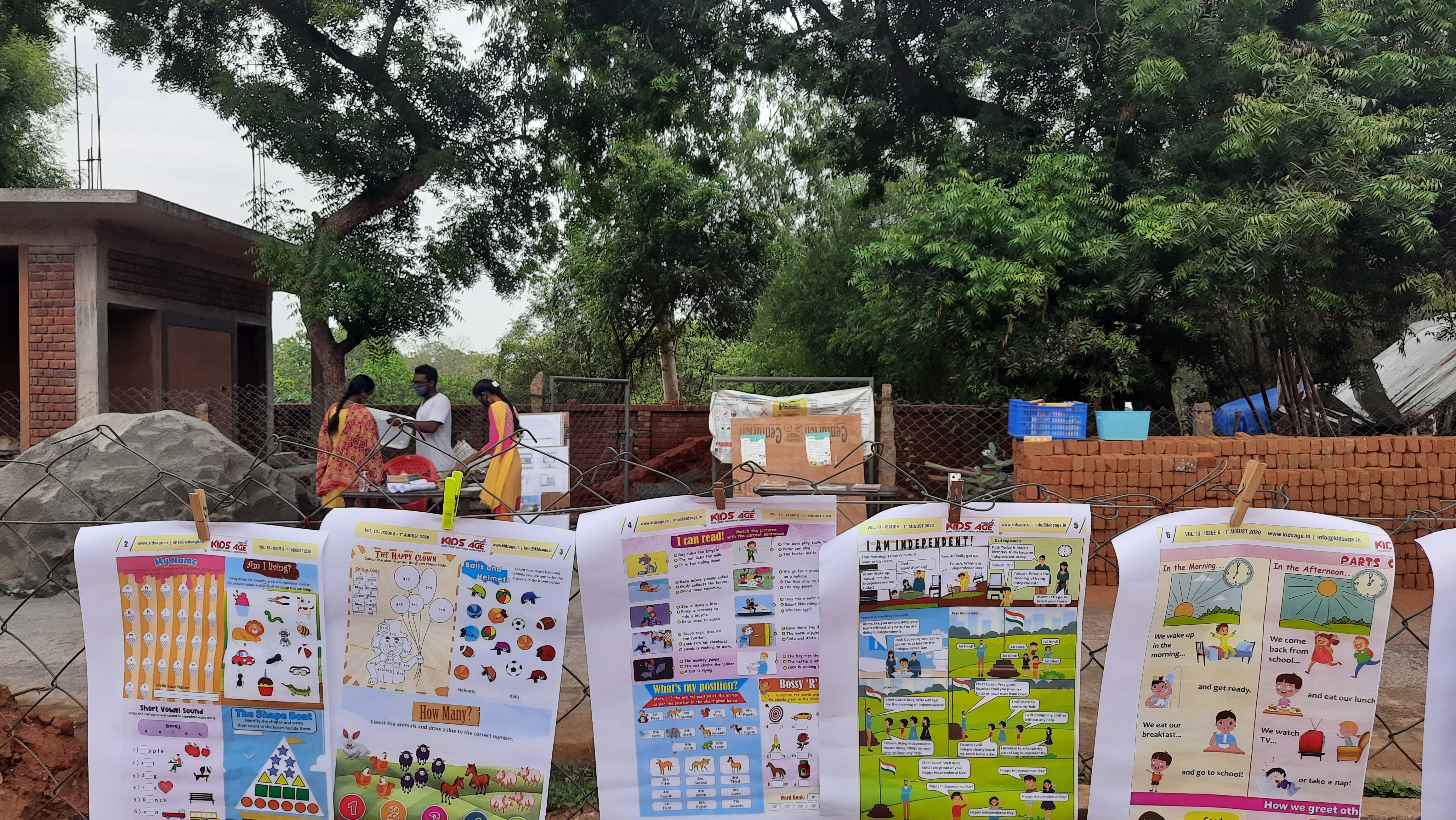 India COVID 19  continuing education for children