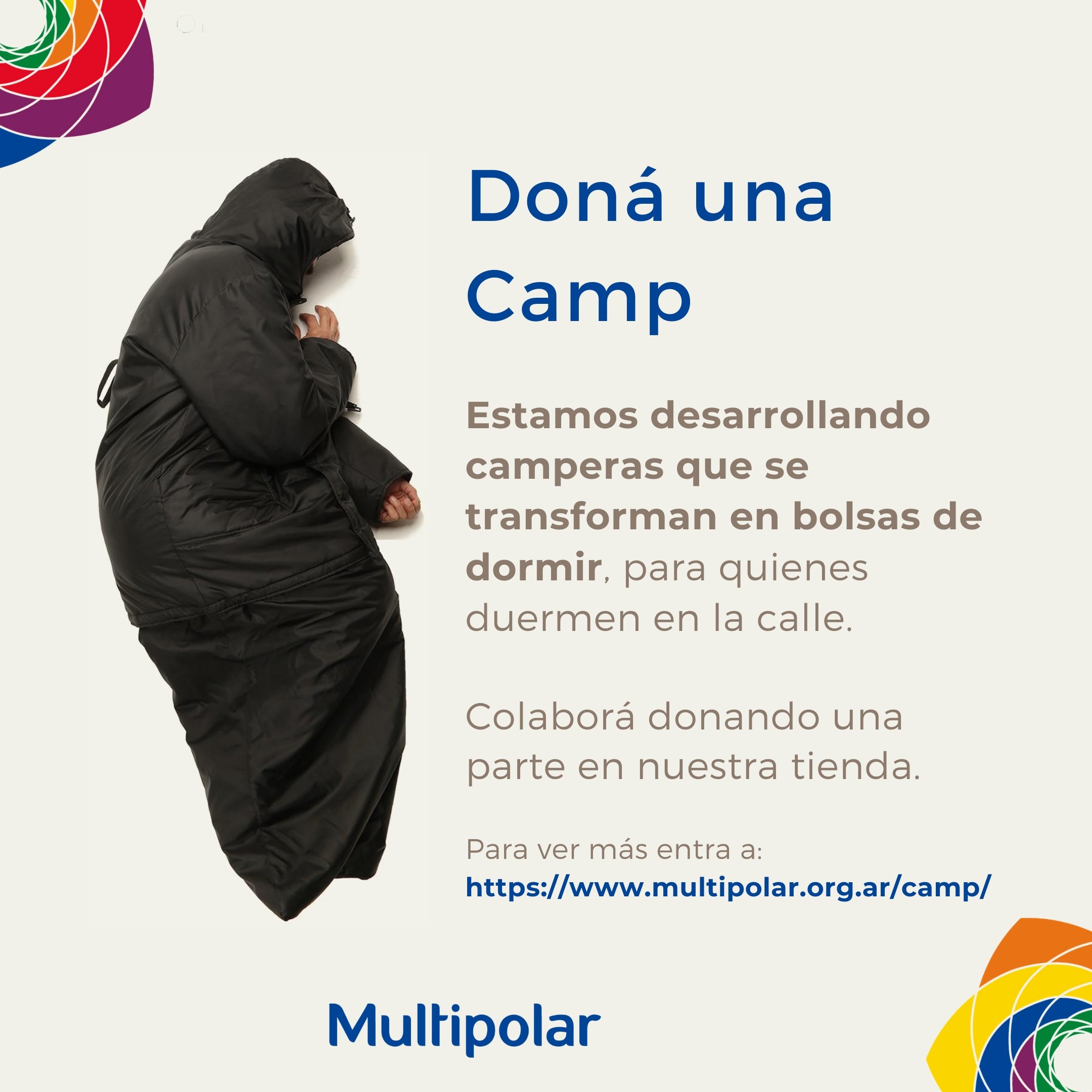 CAMPS manufacturing shelter coats for the homeless