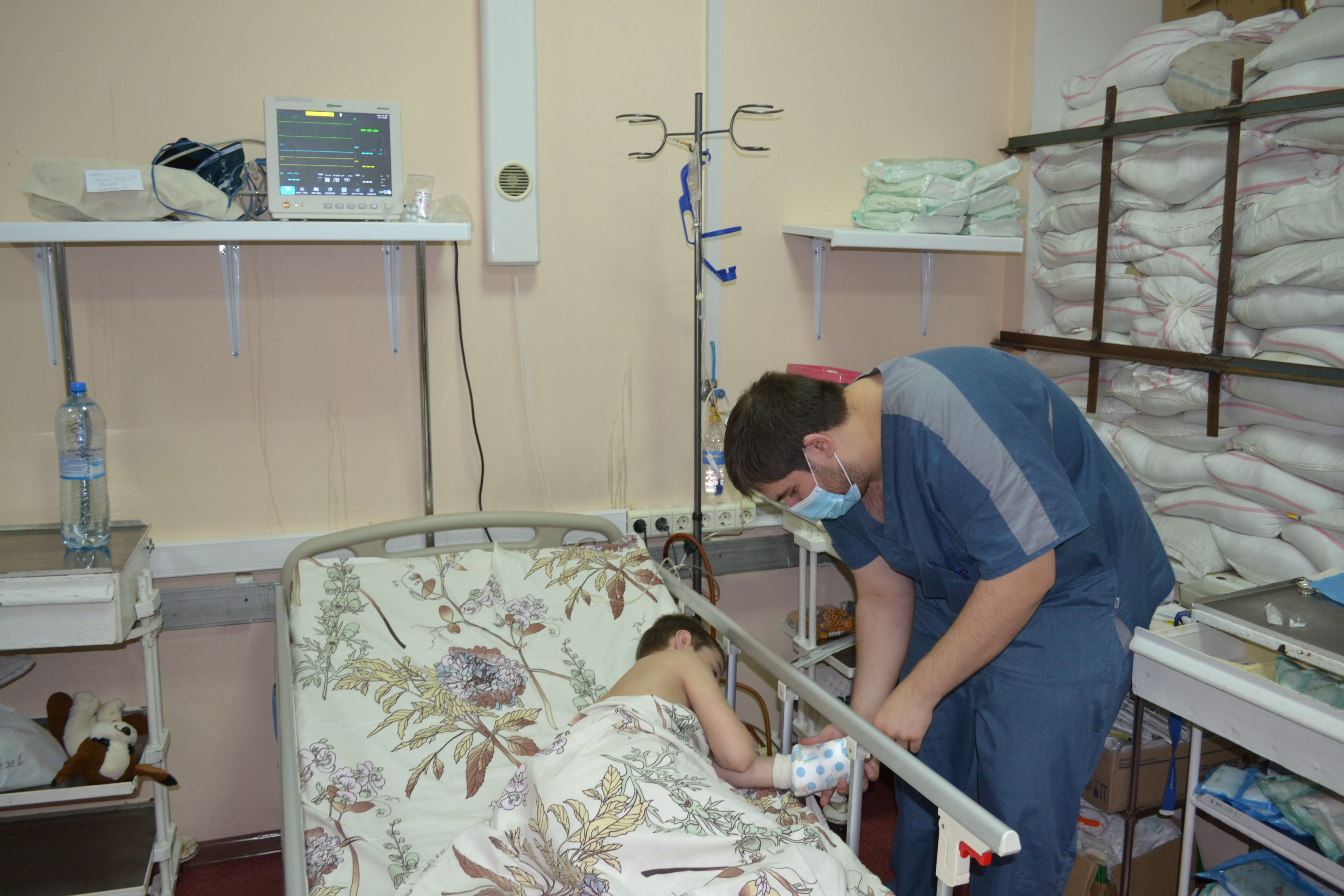 Help for the wounded in Ukraine during the war