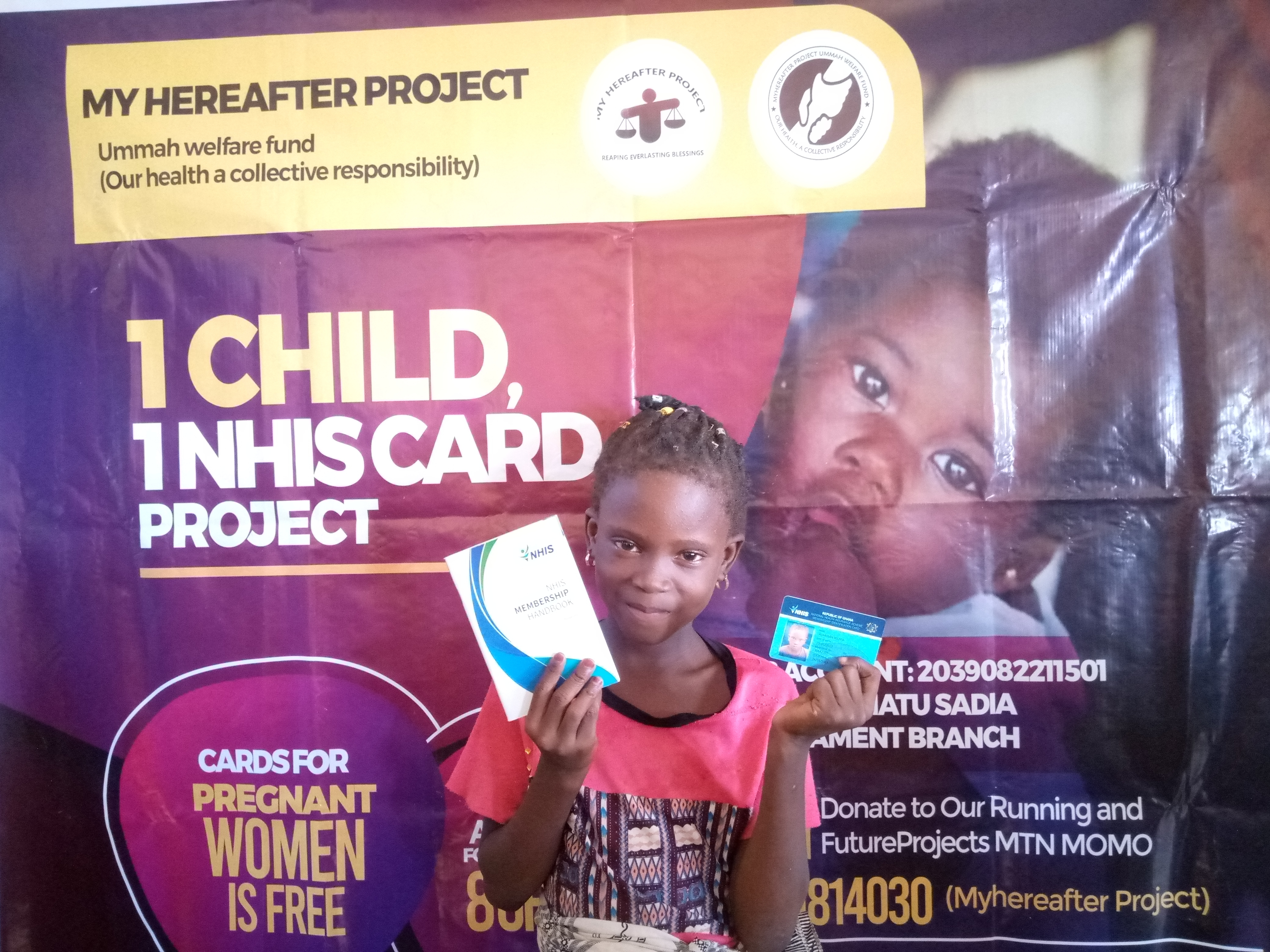 Give a child in Ghana 10years Health insurance.