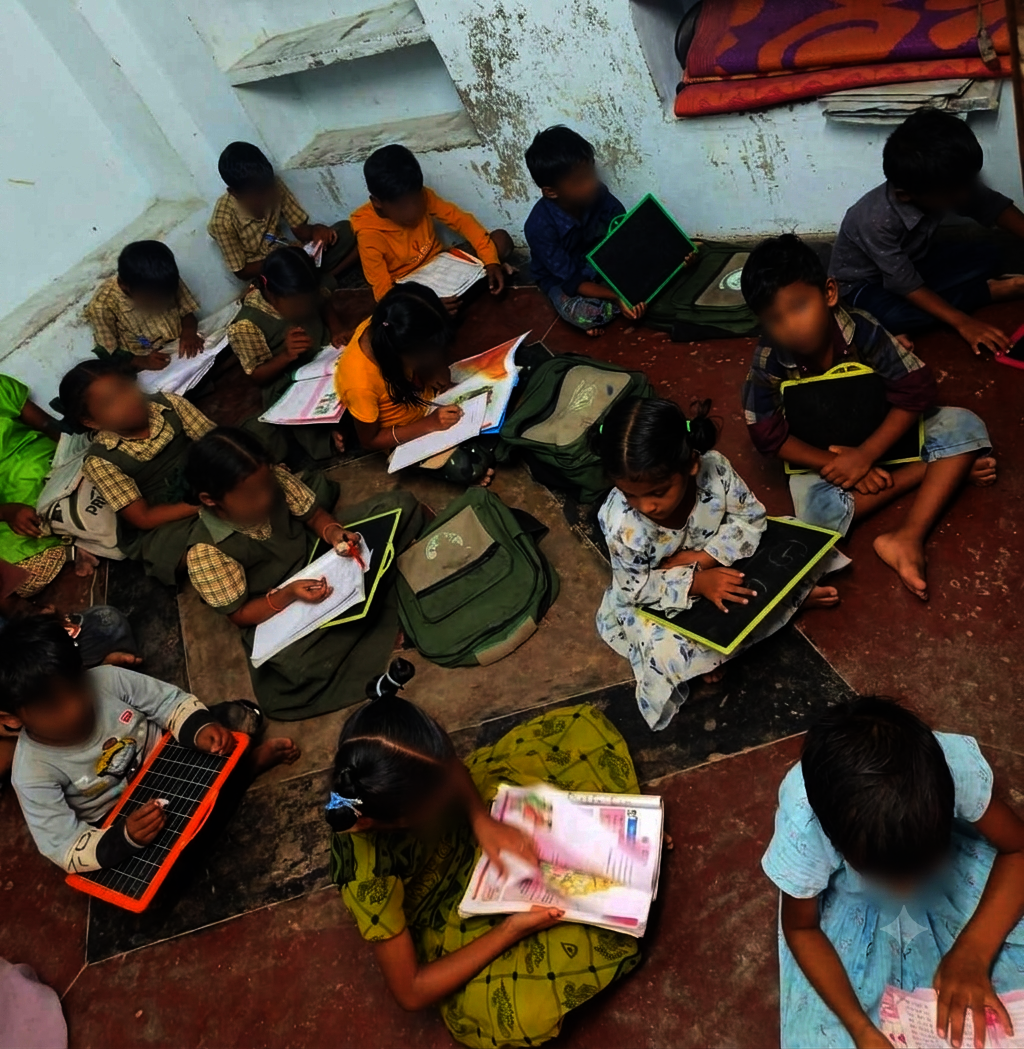 Support Learning centres for slum Children- India