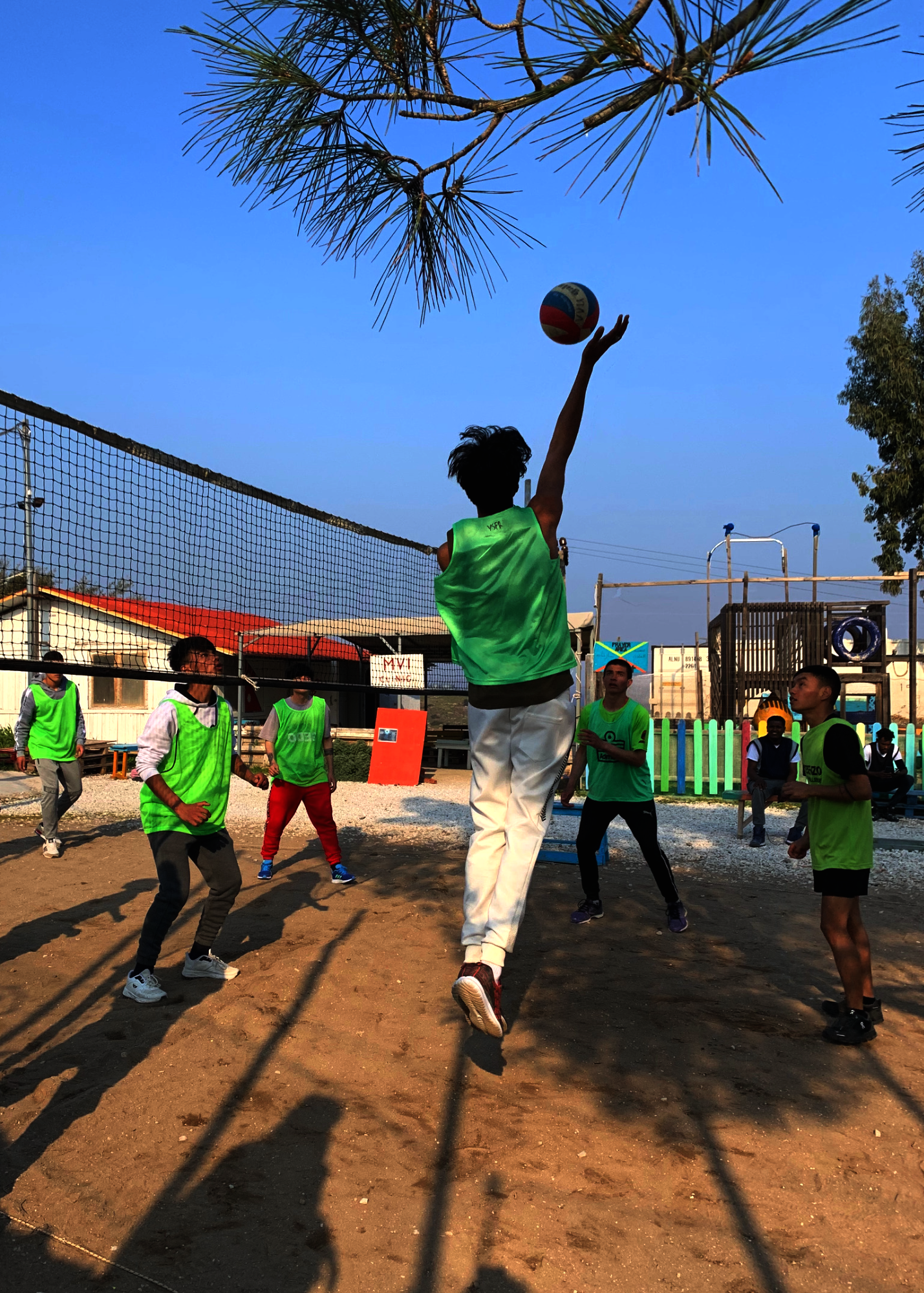 Field sports access for 3500 refugees in Greece