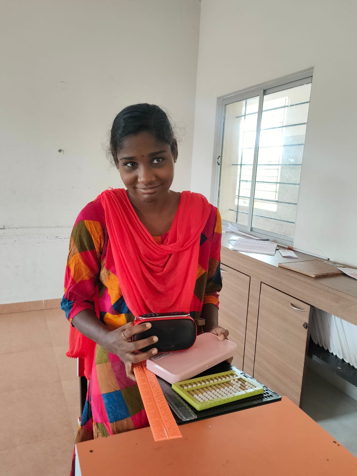 Stationery kit for visually challenged students