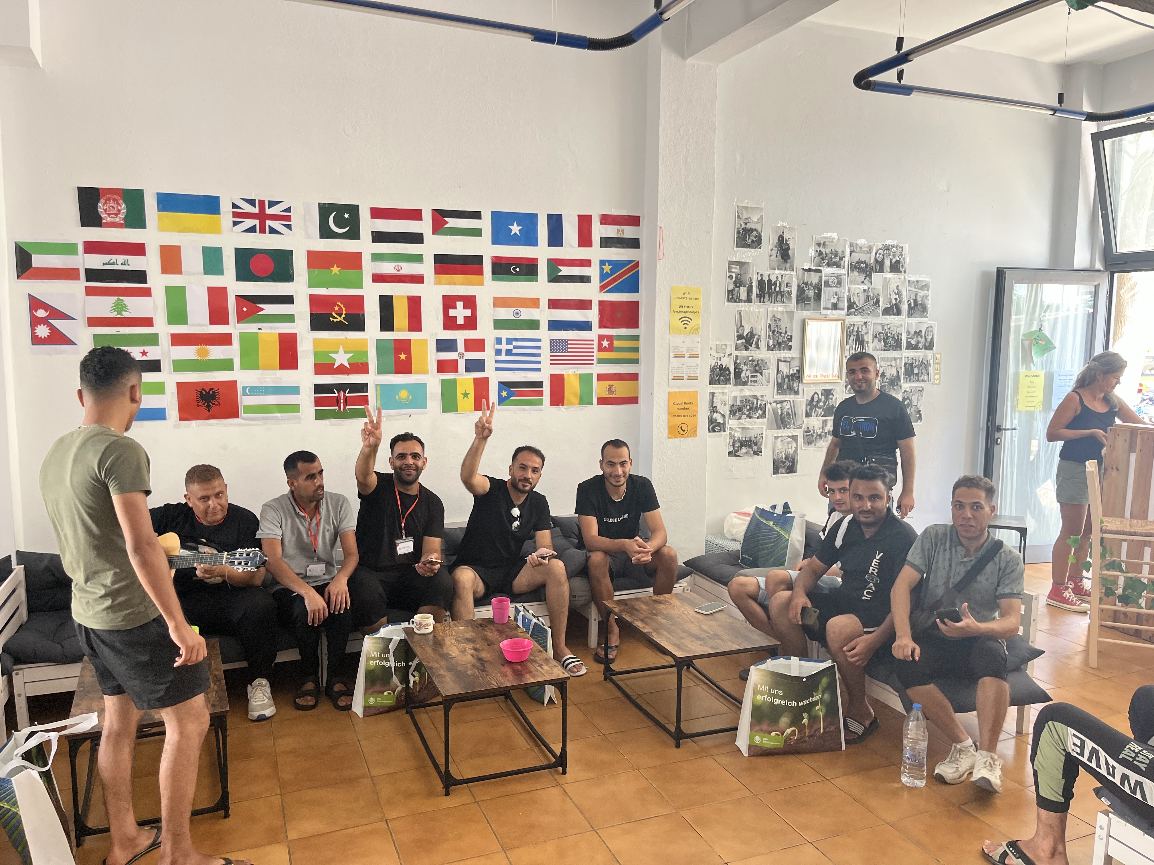 Addressing basic needs for refugees on Kos