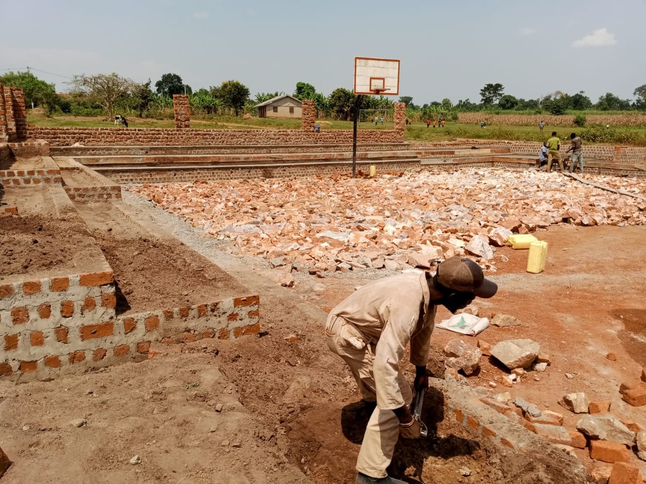 Help complete sports court for rural children