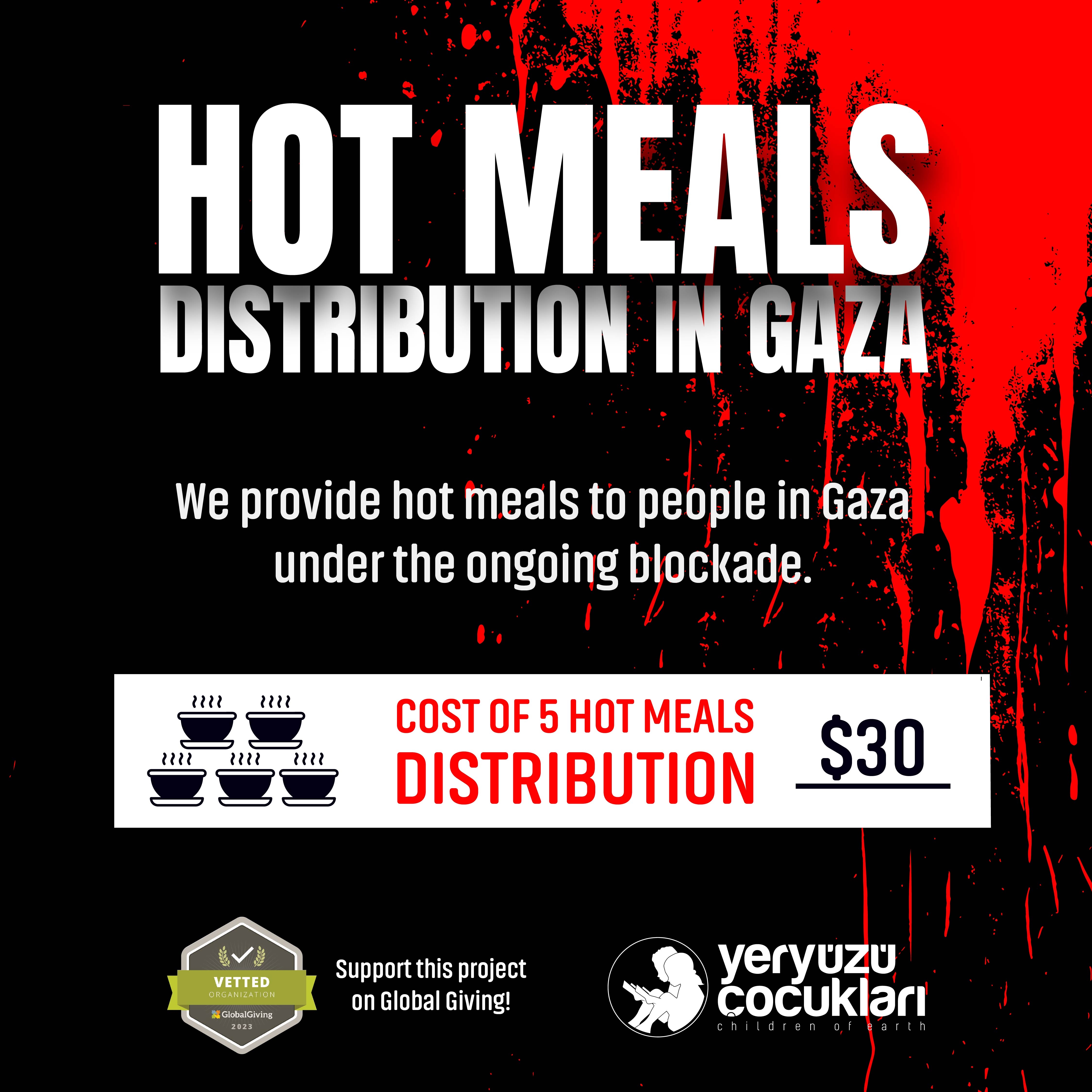 Hot Meal Distribution in Gaza