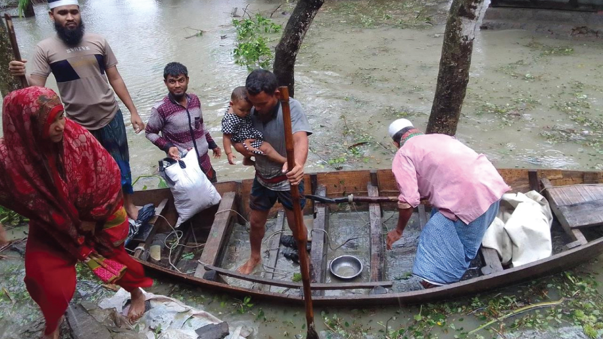 Relief and rehabilitation of cyclone victims