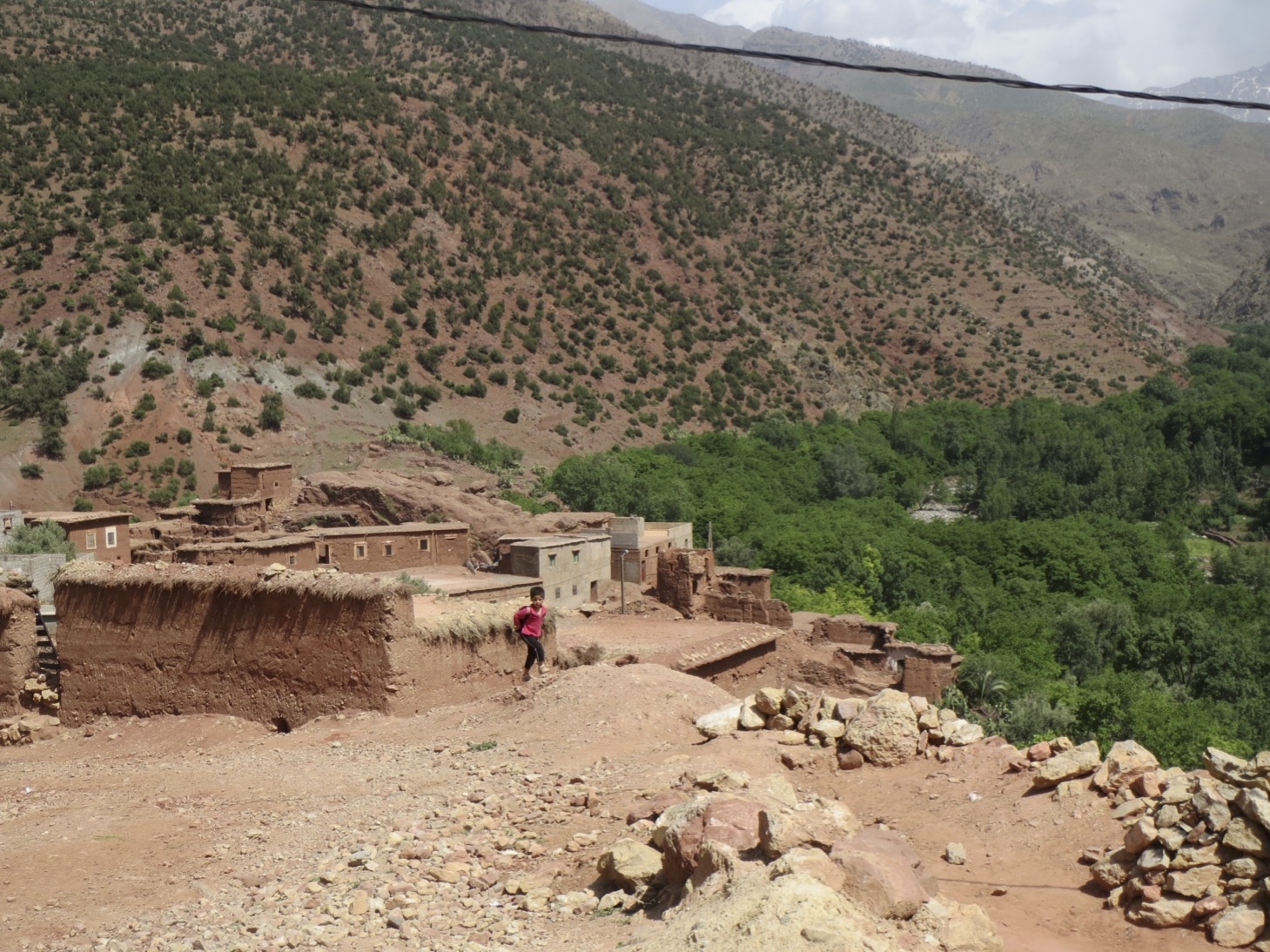 Desks for earthquake-damaged school in Morocco