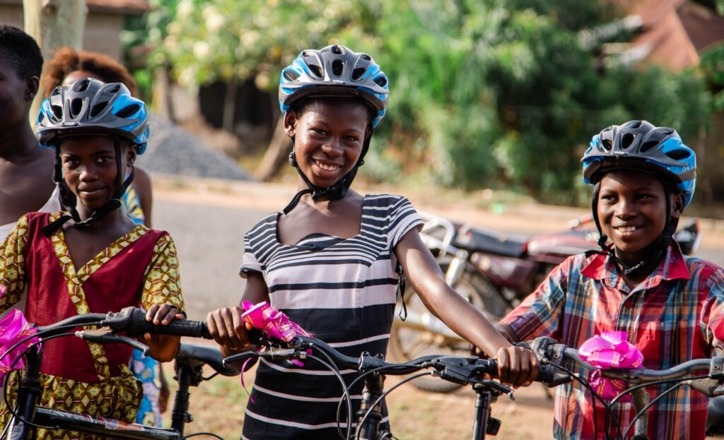 Bikes & Helmets for Young Riders in Rural Ghana