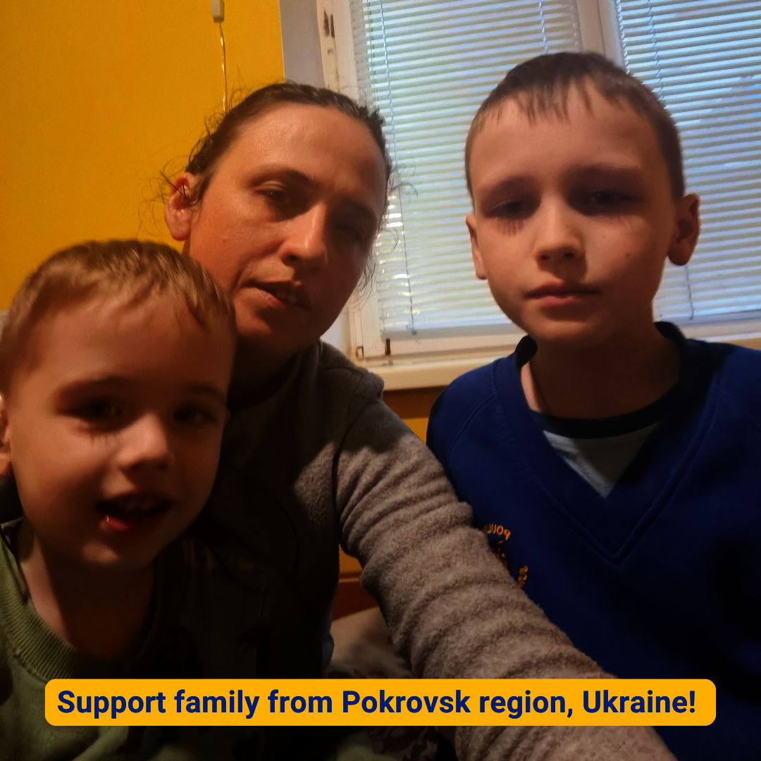 Support family from Pokrovsk region, Ukraine!