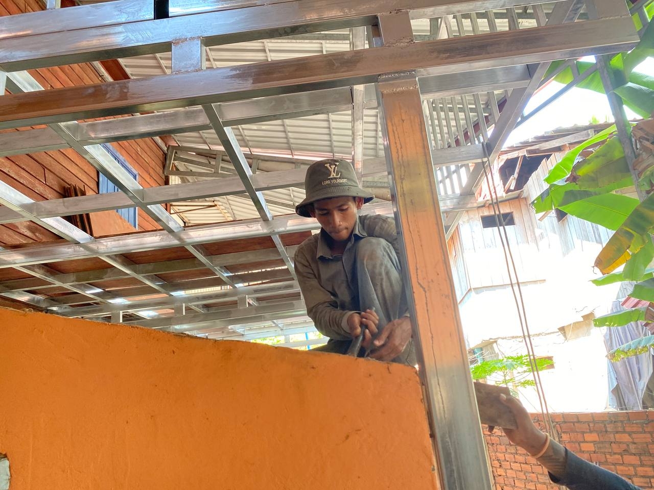 Roof...keeping us dry during the rainy season!