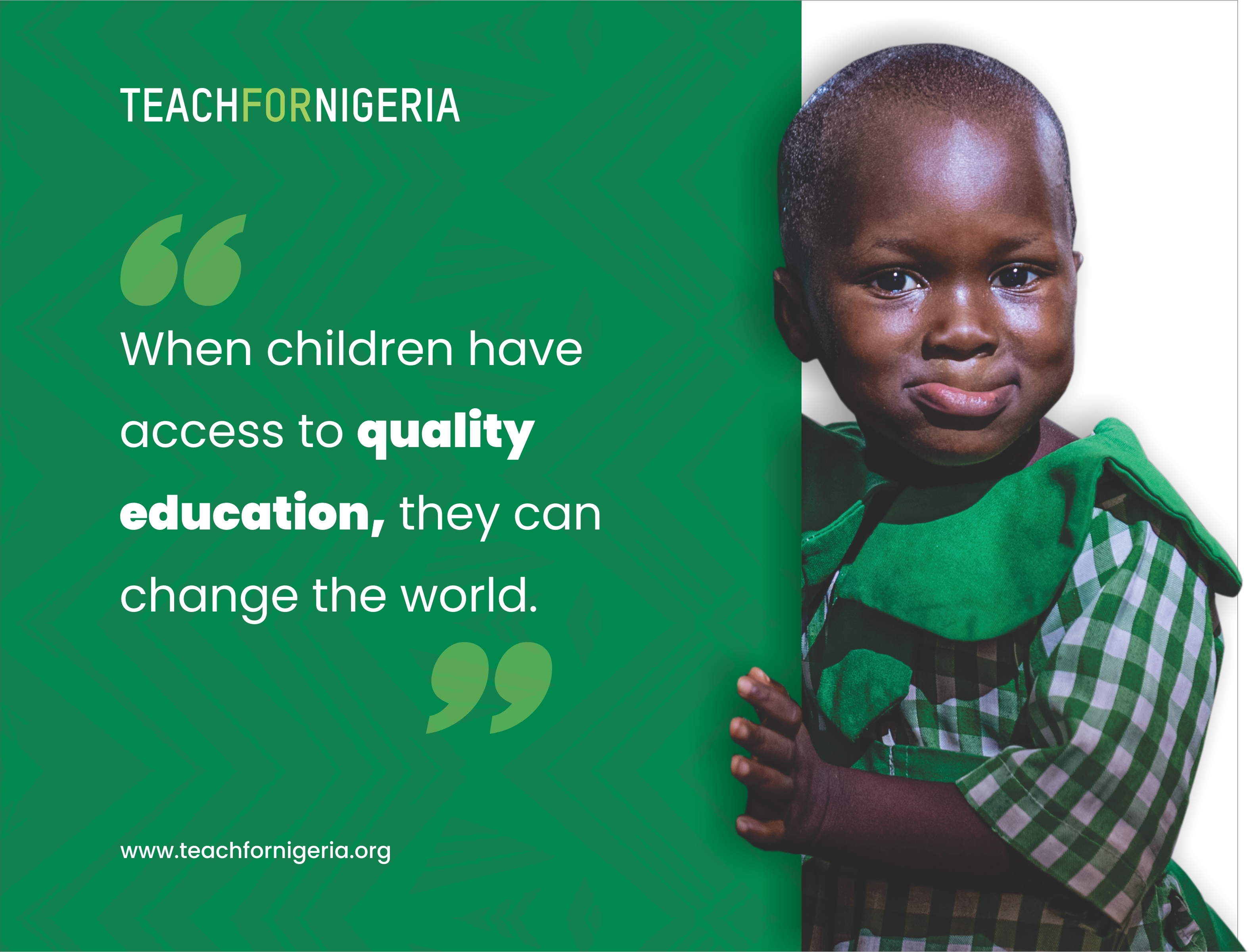 1000 Nigerian Children, 1 Goal: Quality Education.