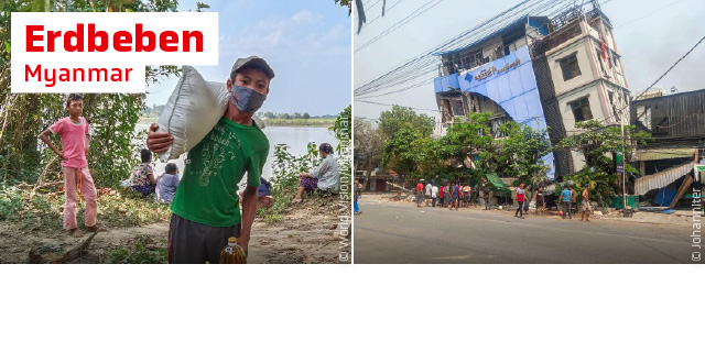 Earthquake relief Myanmar