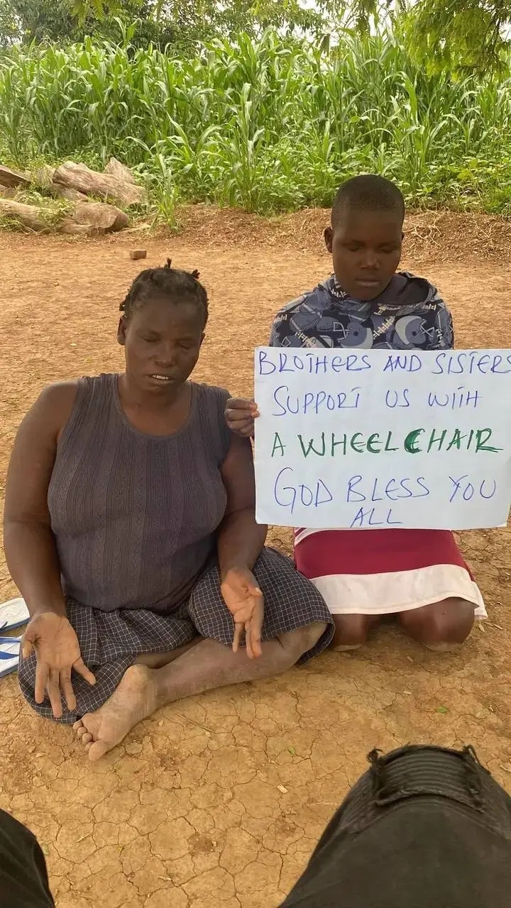 Provide a wheelchair to disabled families