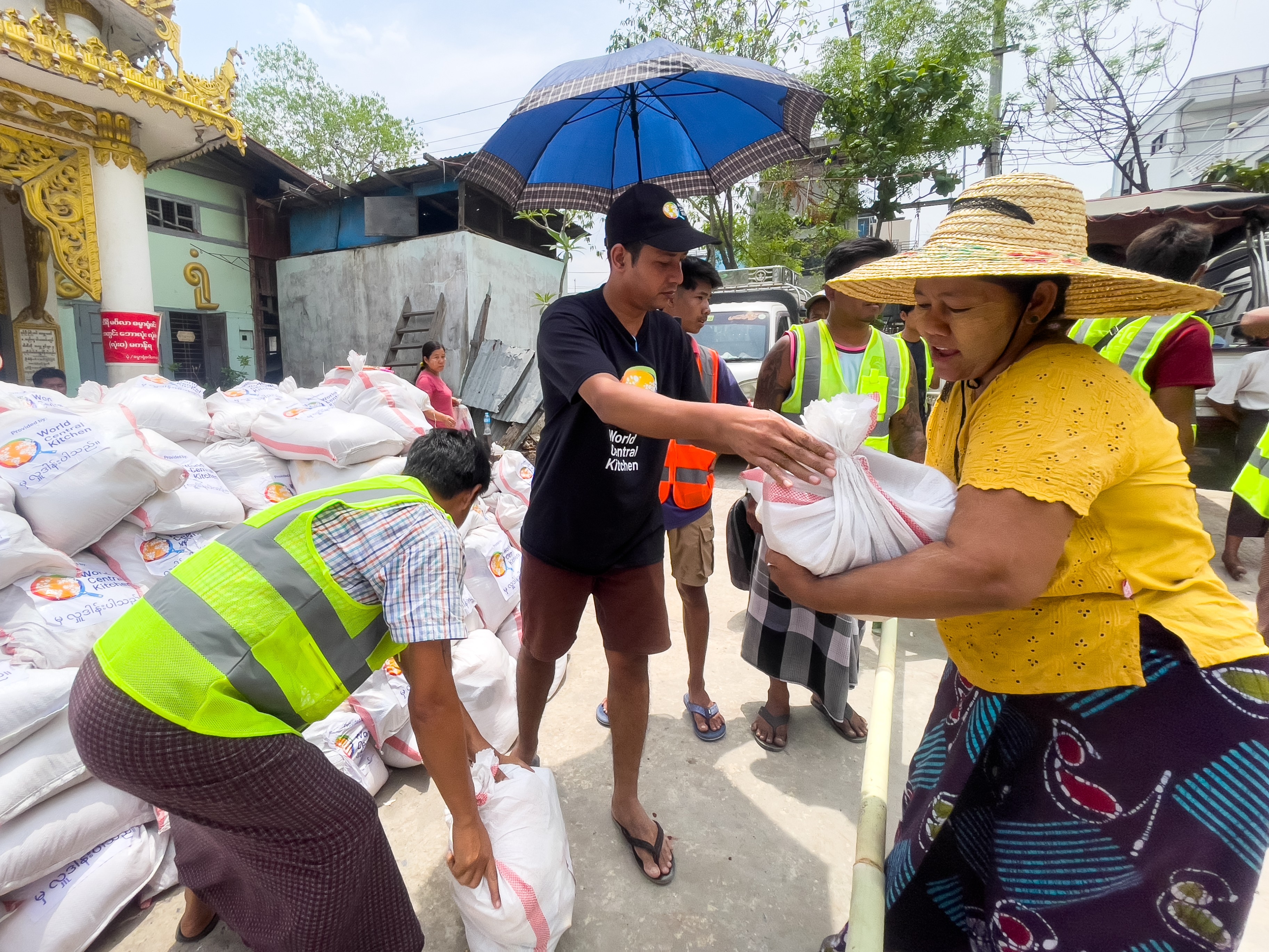 Myanmar earthquake emergency food relief