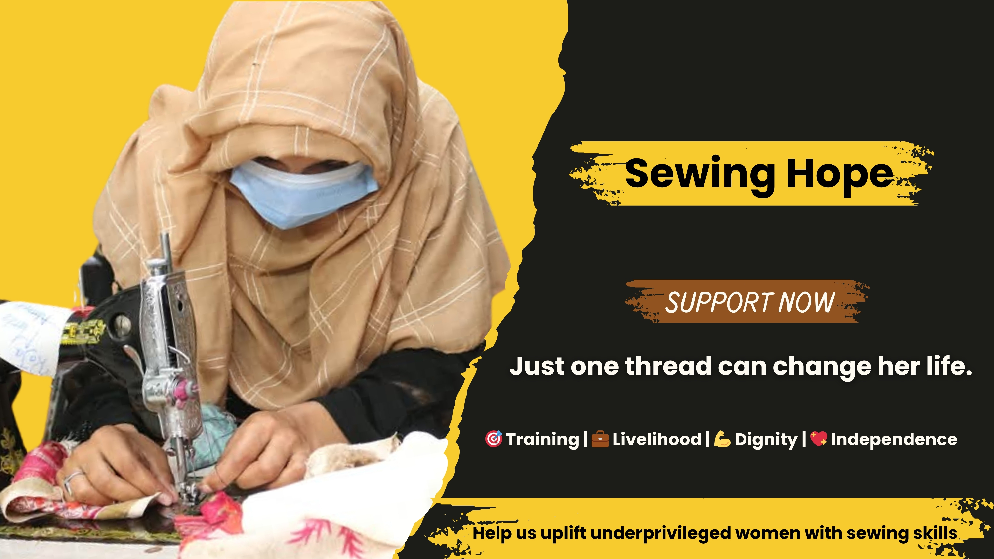 Sewing Hope: Empower Women in Pakistan