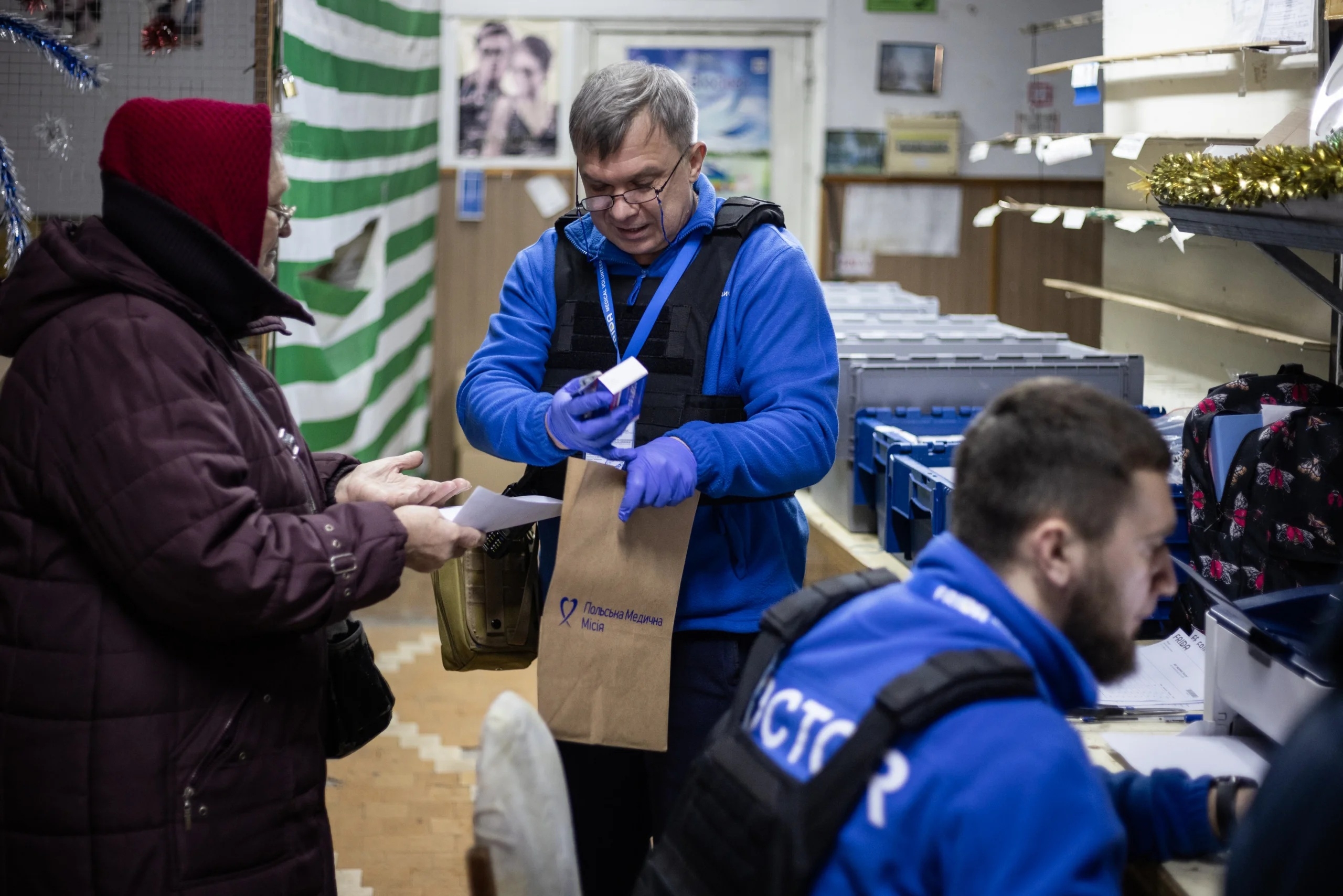 Mobile primary medical care in eastern Ukraine