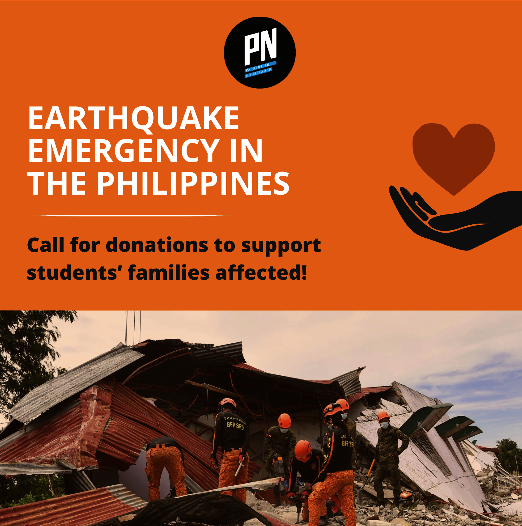 Earthquake, the Philippines: help families!