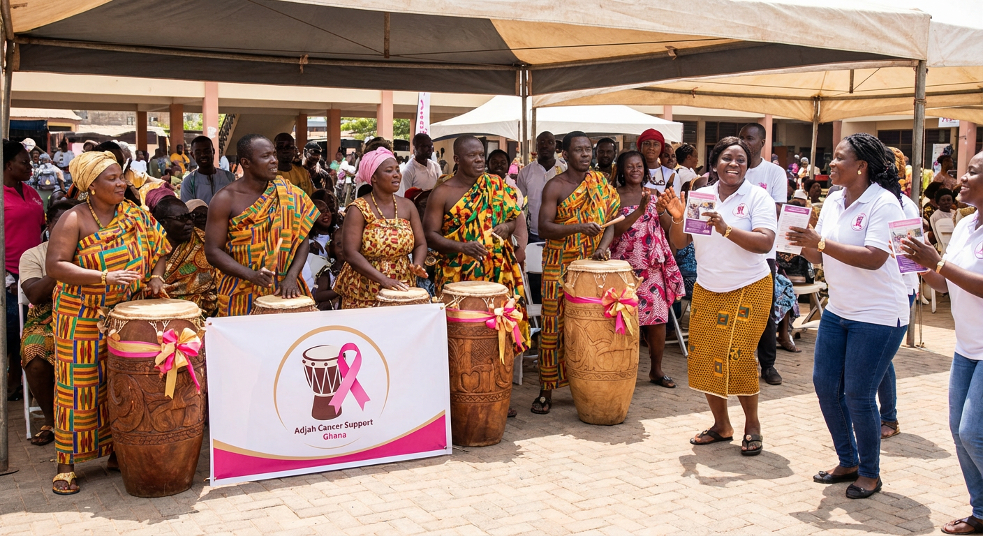 Cancer Awareness Through Traditional Drumming