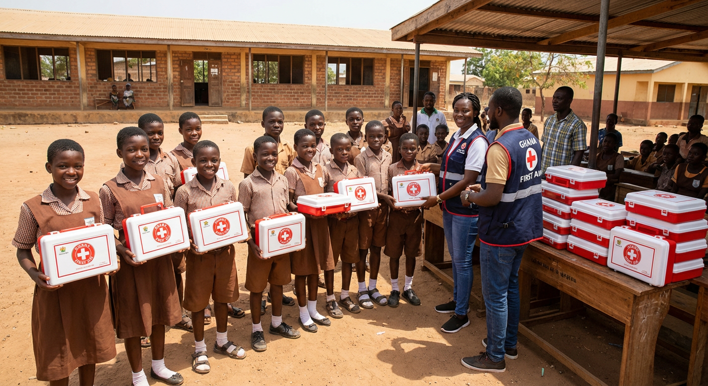 Provide First Aid Kits to Schools