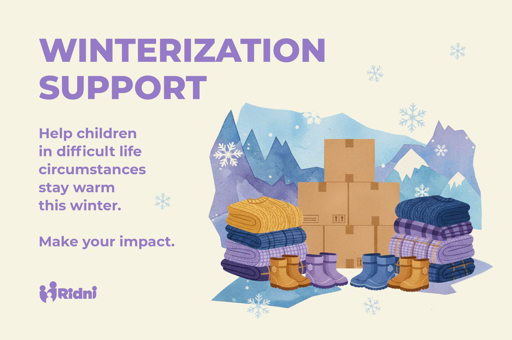 Winter Aid for War-Affected Children & Families