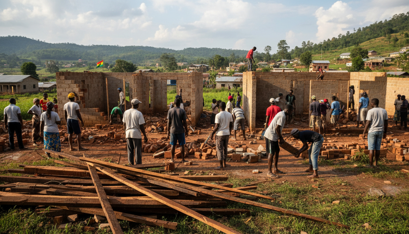 Help Families Rebuild Homes in Ghana