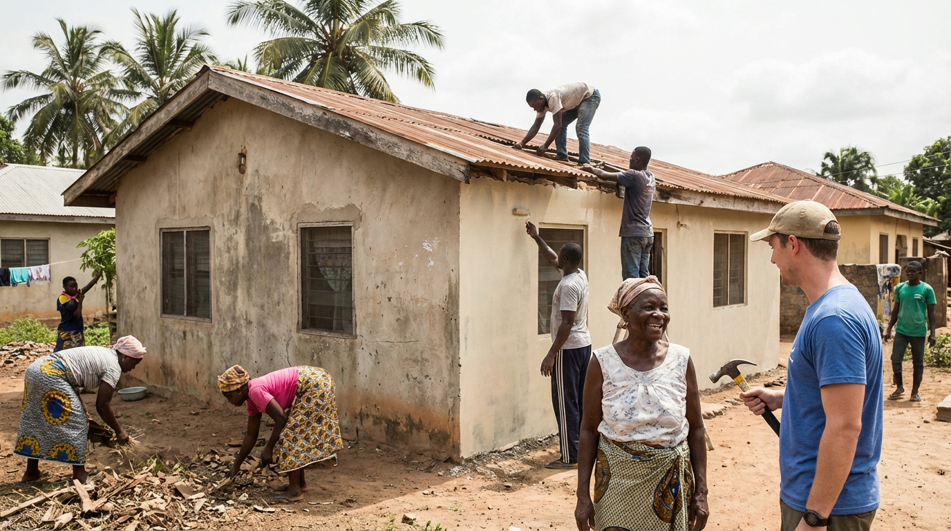 Repair Homes for 75 Families in Ghana