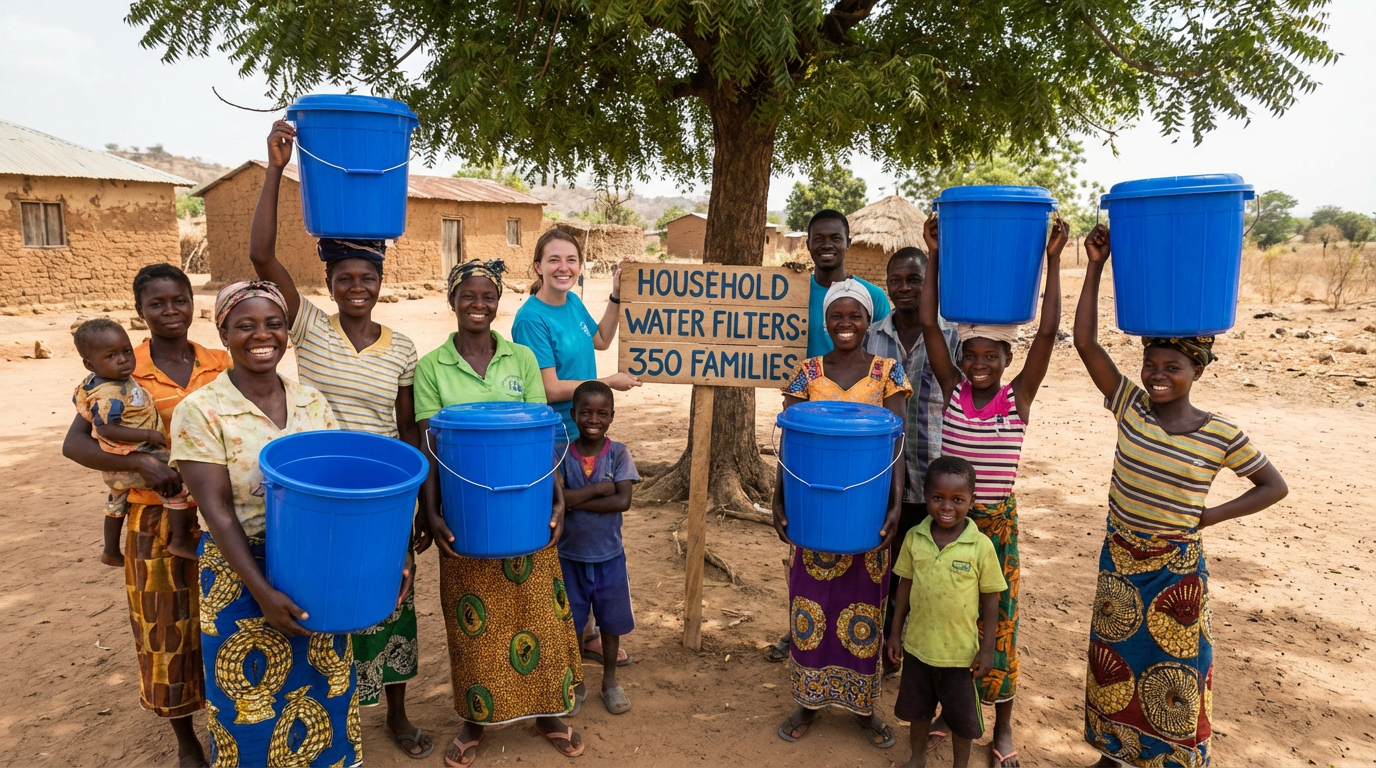 Provide Water Filters for 350 Families in Ghana