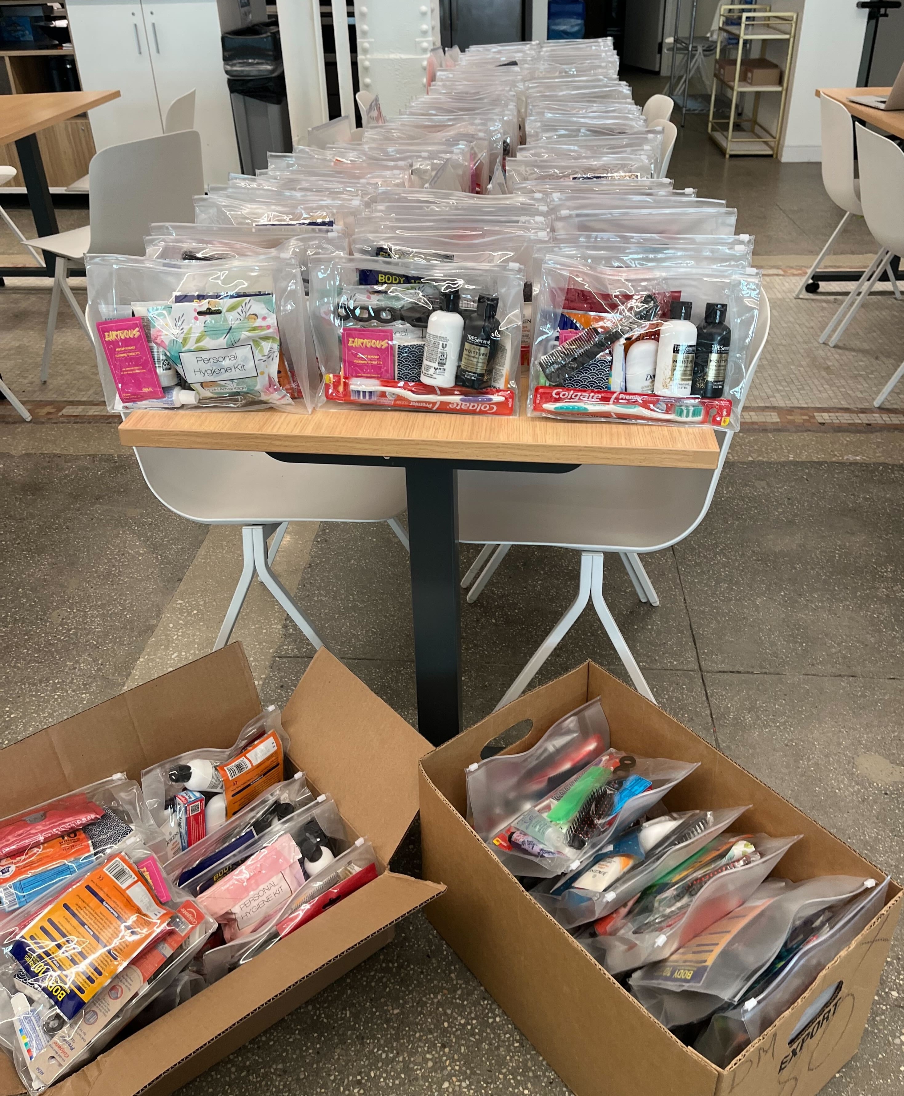 500 hygiene kits for low income New Yorkers
