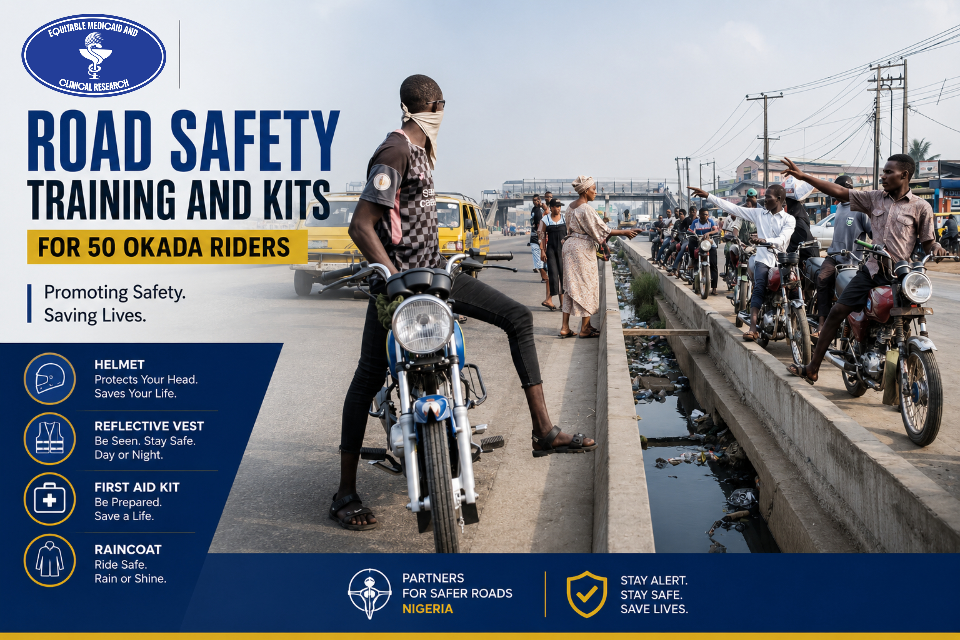 Road Safety Training and Kits for 50 Okada Riders