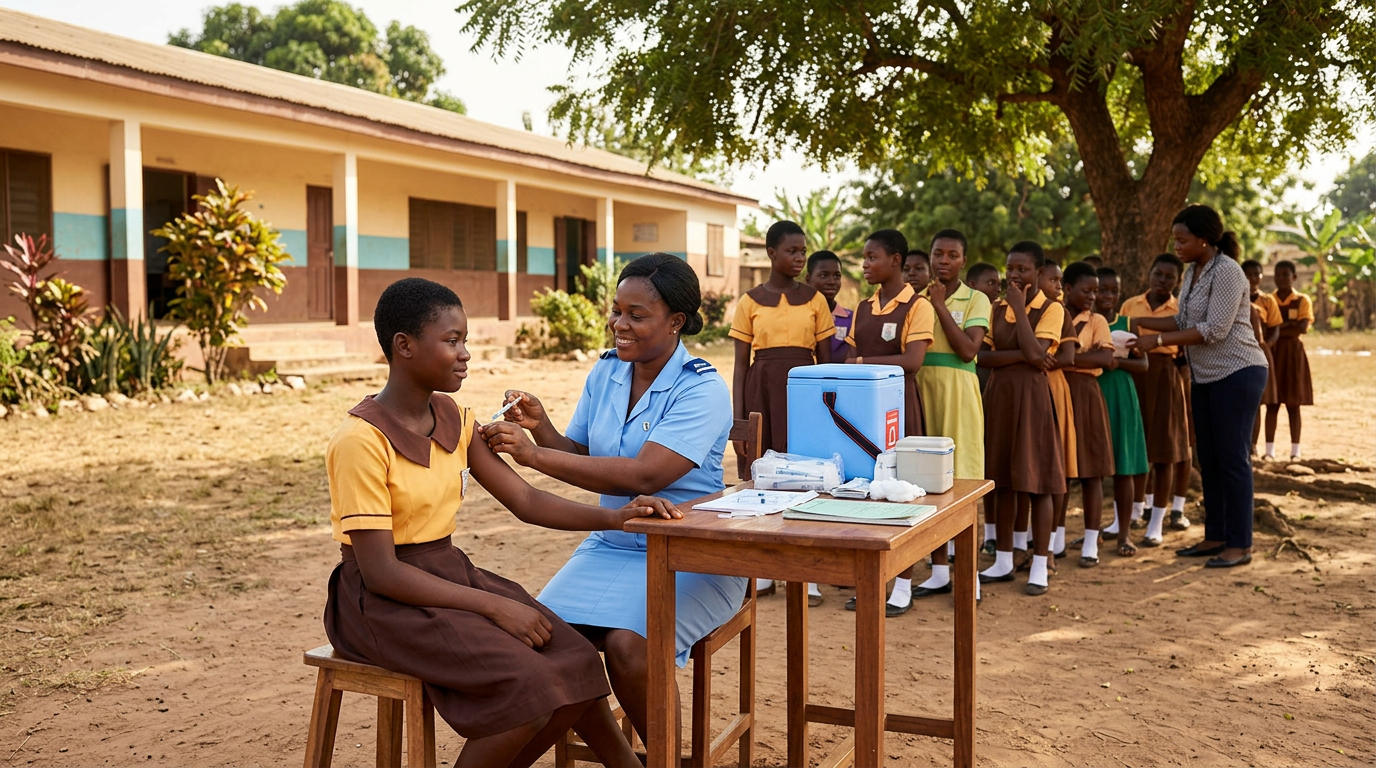 HPV Vaccination Support for Girls in Ghana