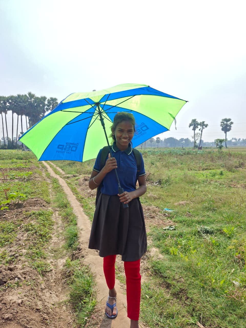 providing umbrella for children on this summer