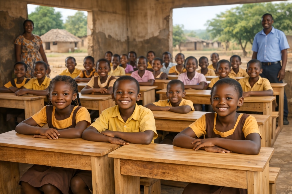 Provide Desks for 300 Students in Rural Schools