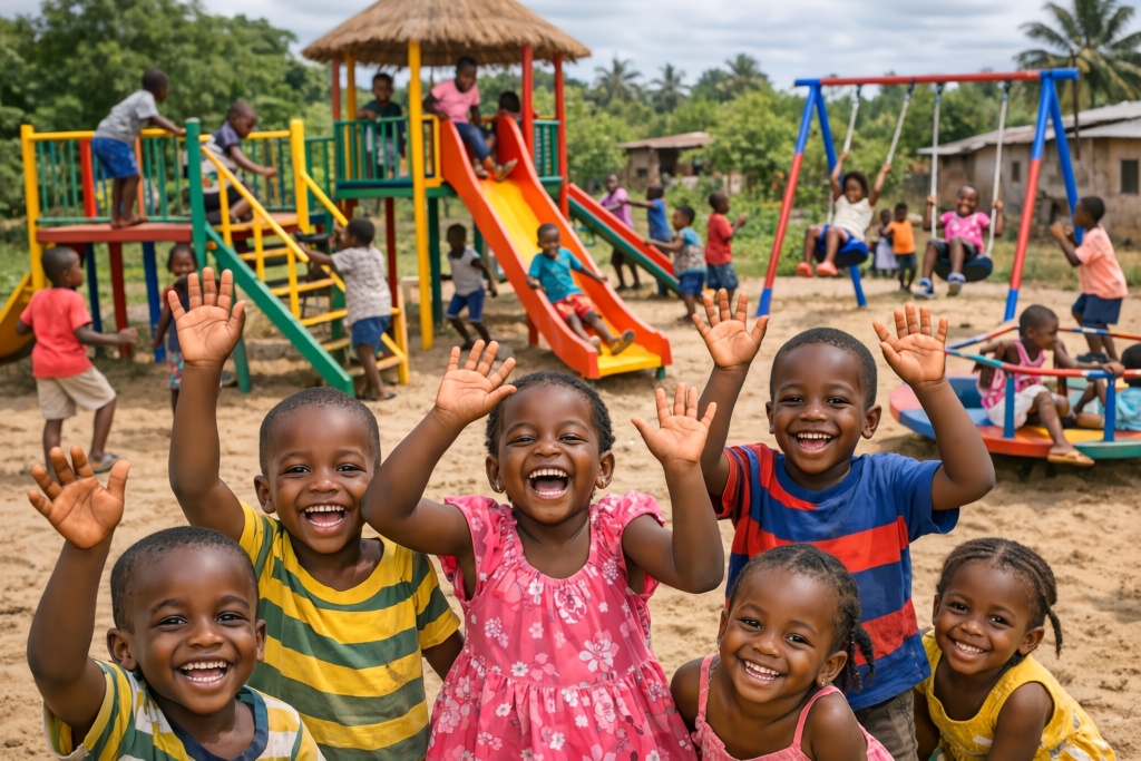 Build Safe Playgrounds for 500 Children in Ghana