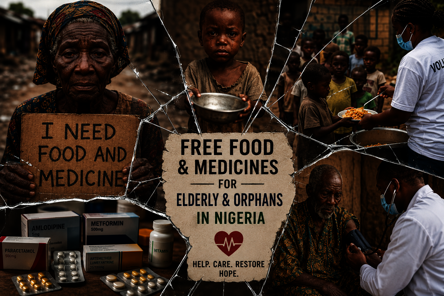 Free Food & Medicine for Elderly & Orphans Nigeria