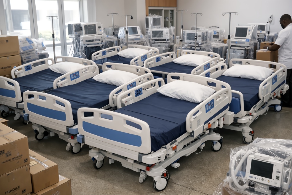 Equip 10 Hospitals with ICU Beds