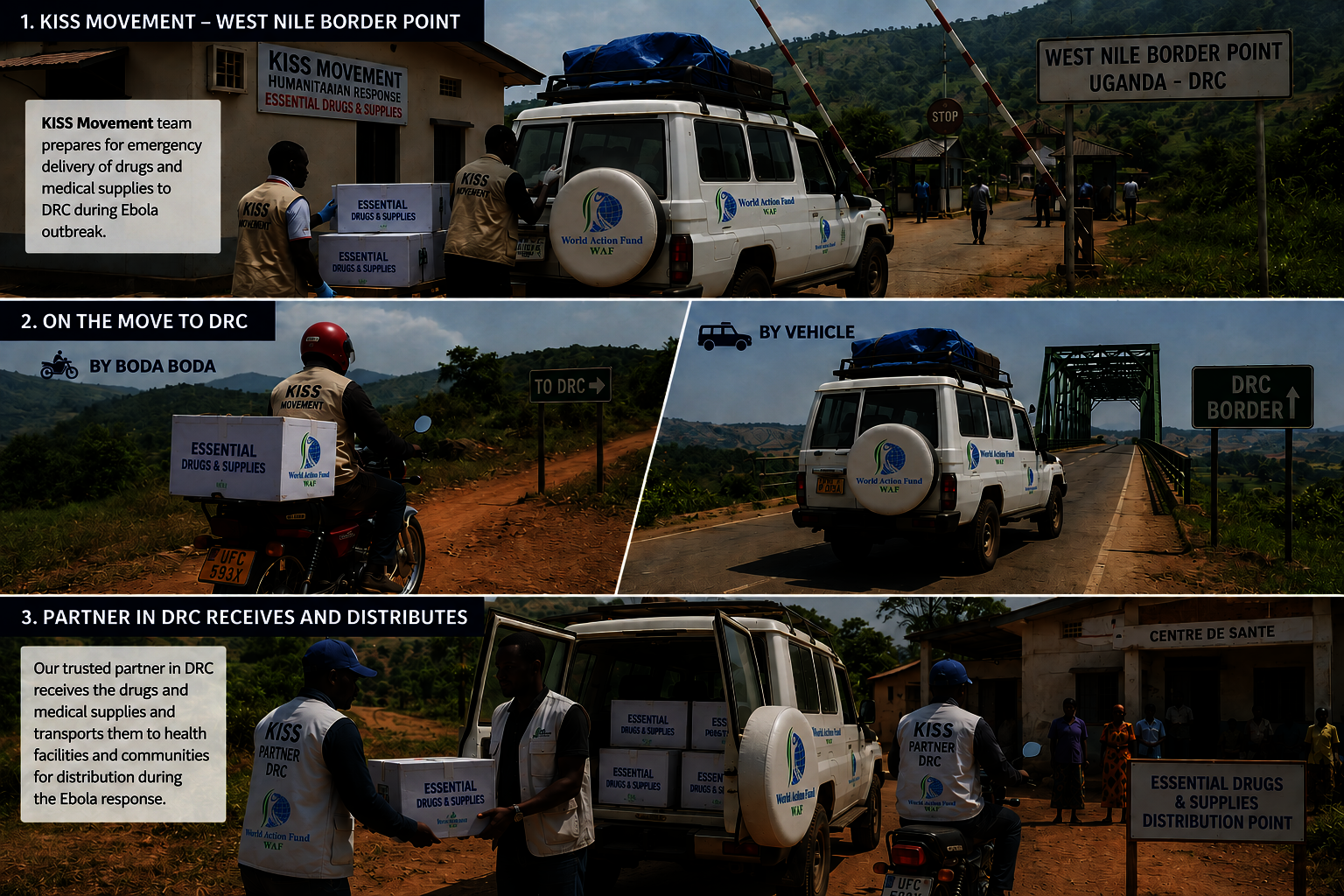 Emergency Drug Delivery in the Ebola Crisis