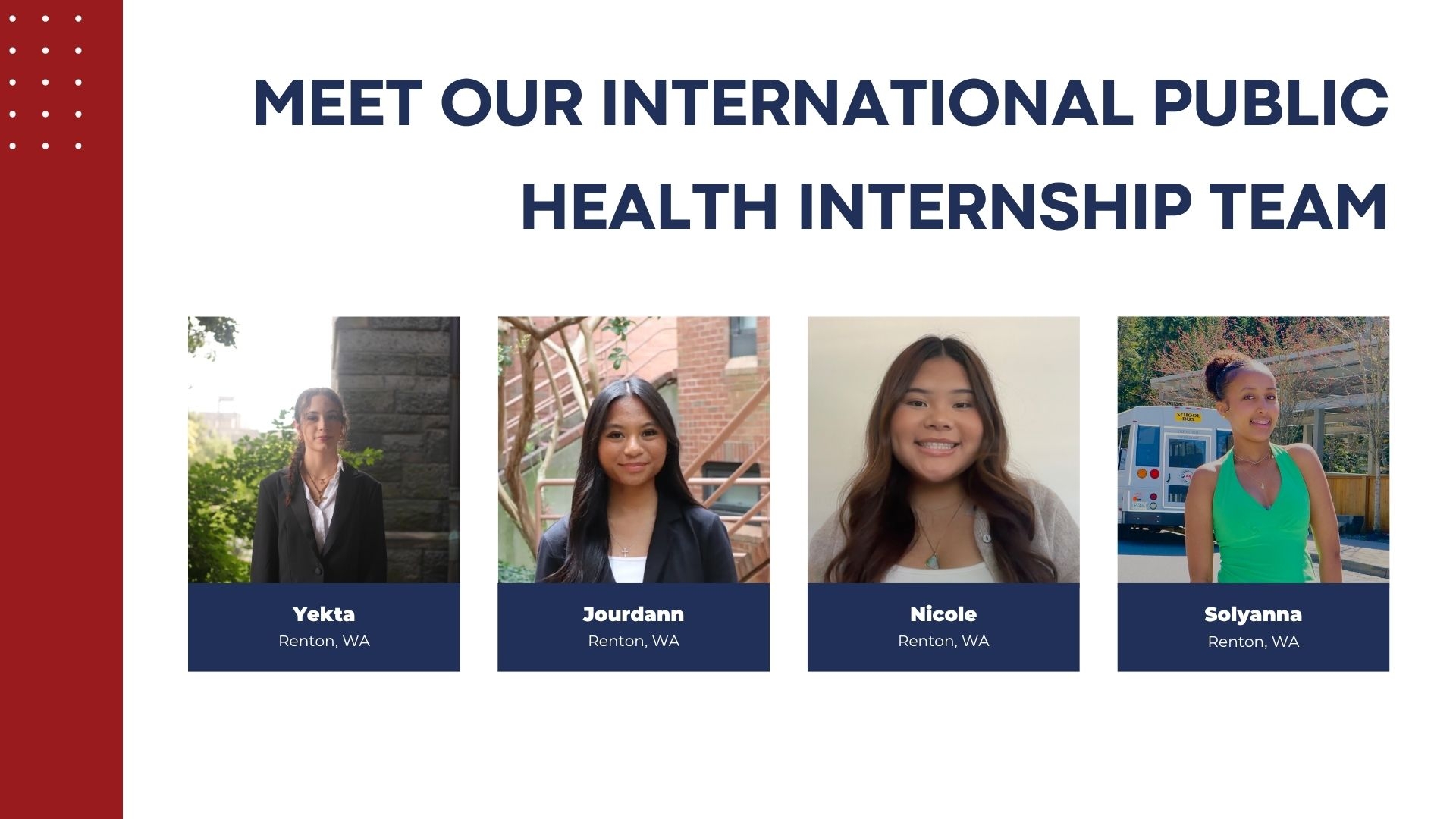 Public Health Interns Transform Communities