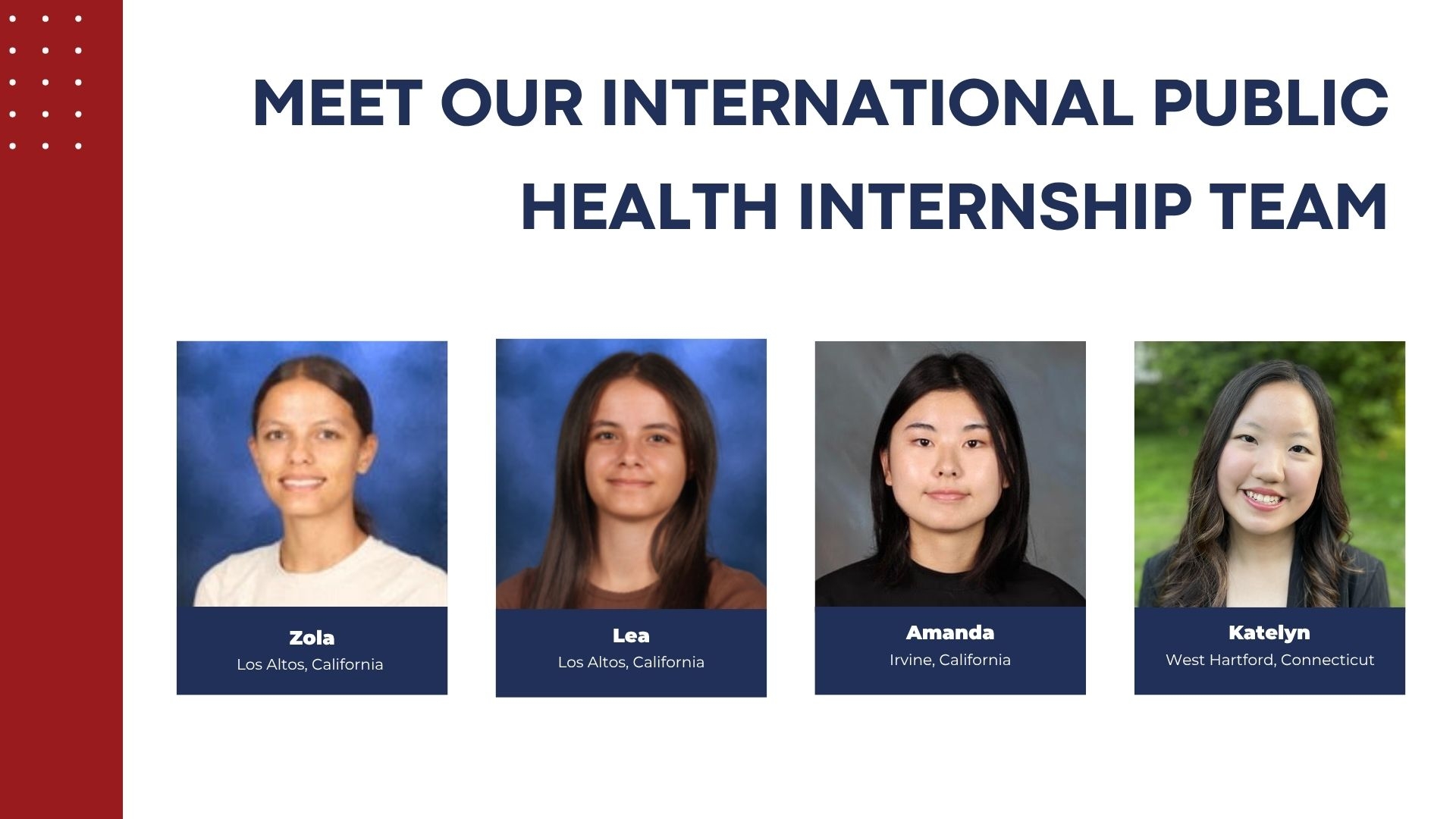 Public Health Interns Transform Communities