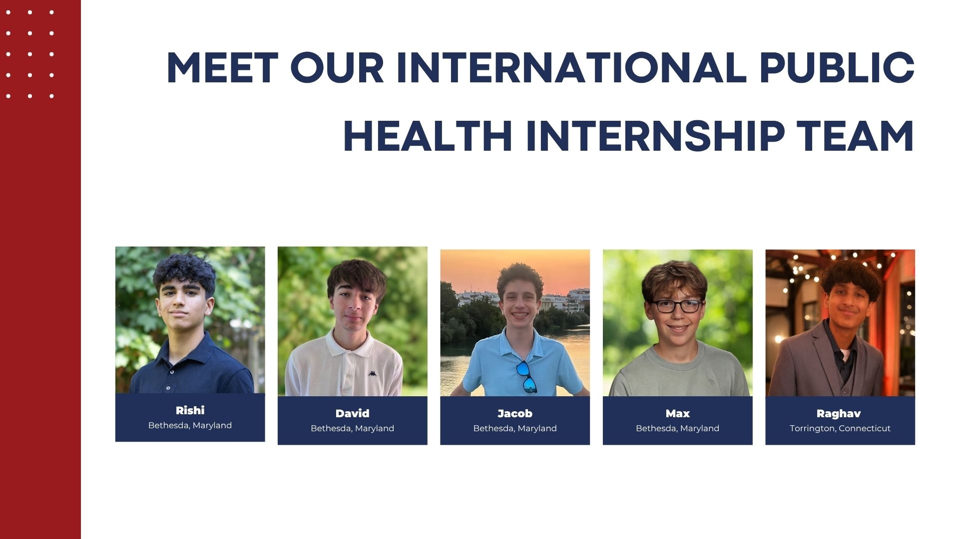 Public Health Interns Transform Communities