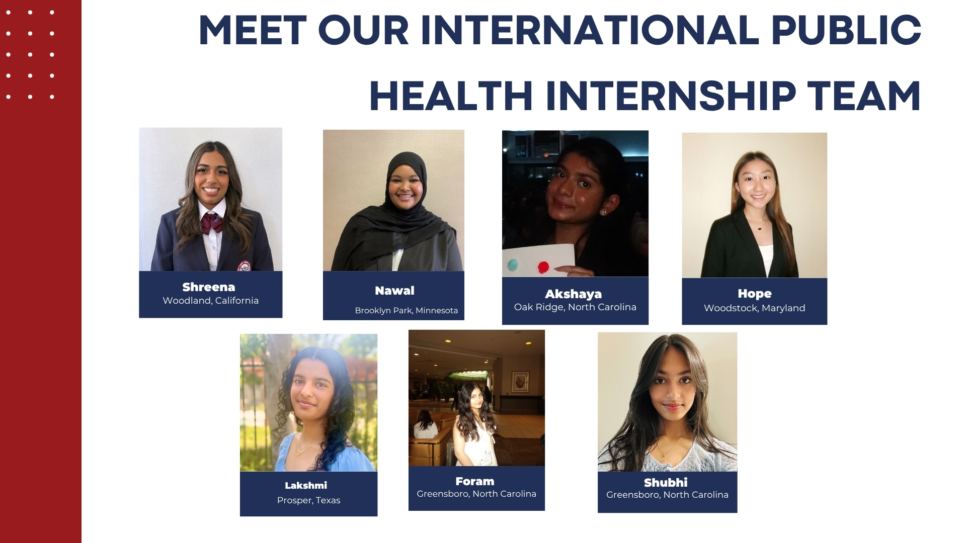Public Health Interns Transform Communities