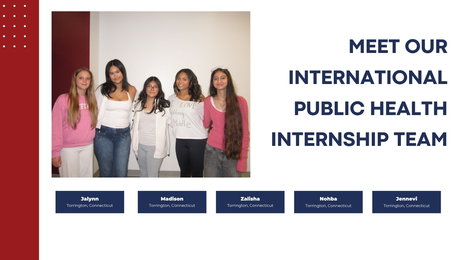 Public Health Interns Transform Communities