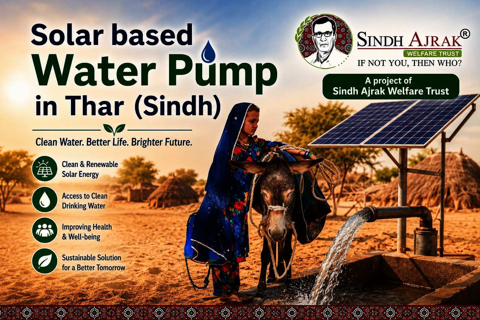 Solar based water Pump in Thar (Sindh)