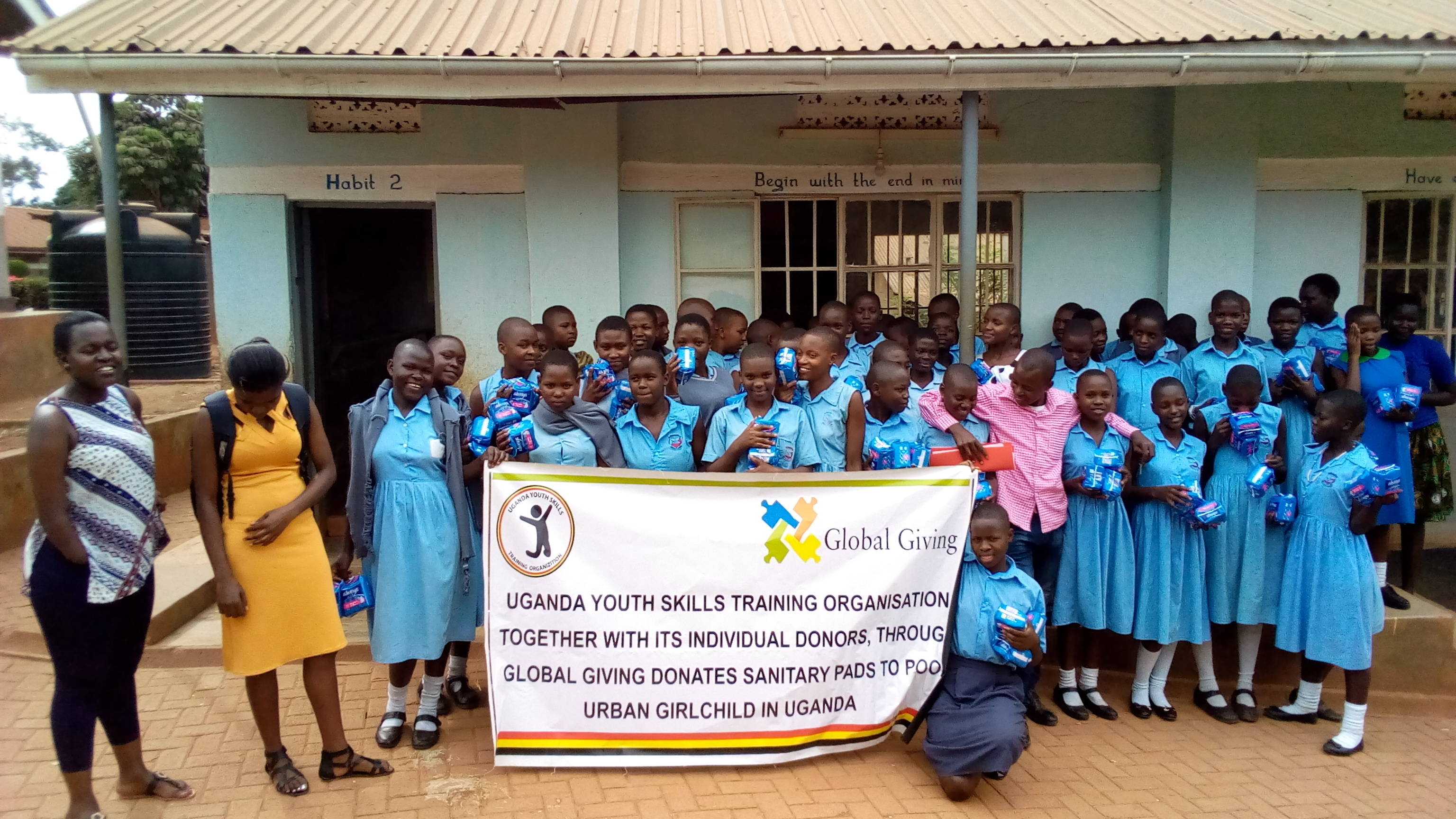 Donate sanitary pads to 8400 schoolgirls in Uganda