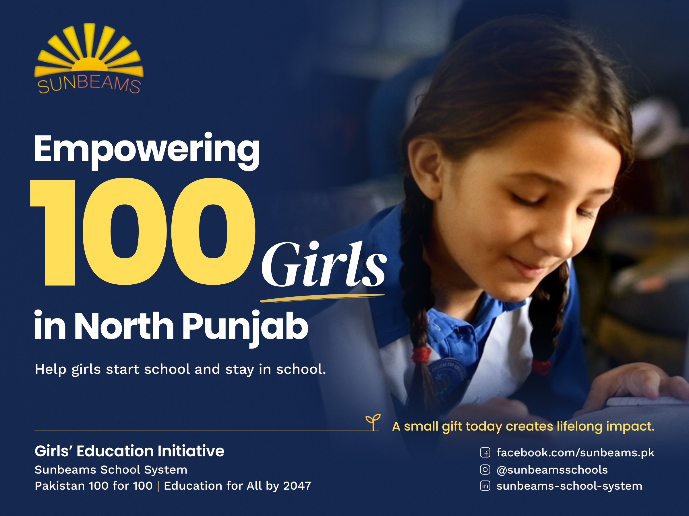 Empowering 100 Girls Through Education